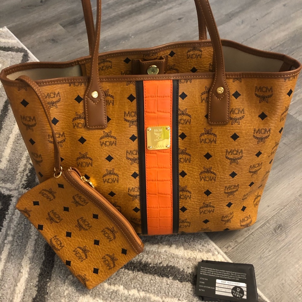 Authentic MCM shopper bag set